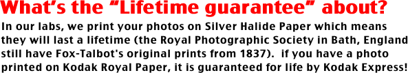 What’s the “Lifetime guarantee” about?